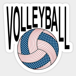 Volleyball USA Sticker